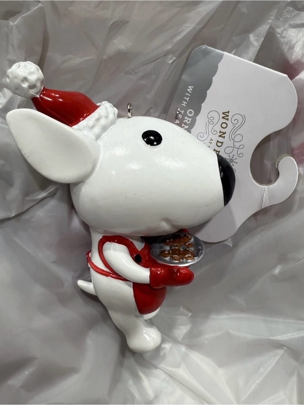 2025 Target Wondershop Bullseye Dog Baker w/Cookies Christmas Ornament NEW - Picture 2 of 4